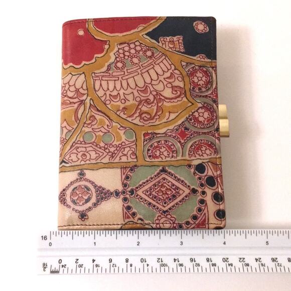 LISETTE leather wallet women Paisley coin pouch - Picture 8 of 11